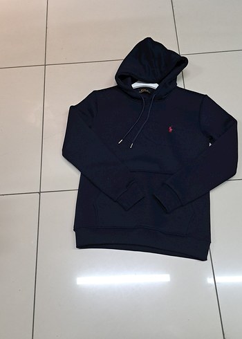 Erkek Siyah Kapüşonlu Sweatshirt - Görsel 2