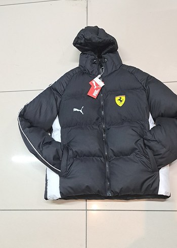 Siyah Kapüşonlu Puf Mont - Görsel 2