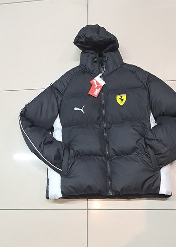 Siyah Kapüşonlu Puf Mont - Görsel 3