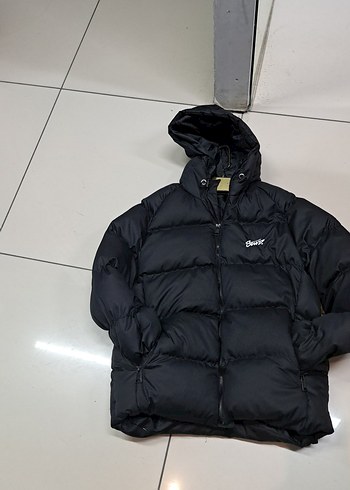 Siyah Kapüşonlu Erkek Mont - Görsel 2