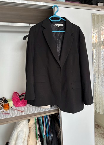Zara siyah blazer ceket - Görsel 4