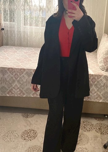 Zara siyah blazer ceket - Görsel 2