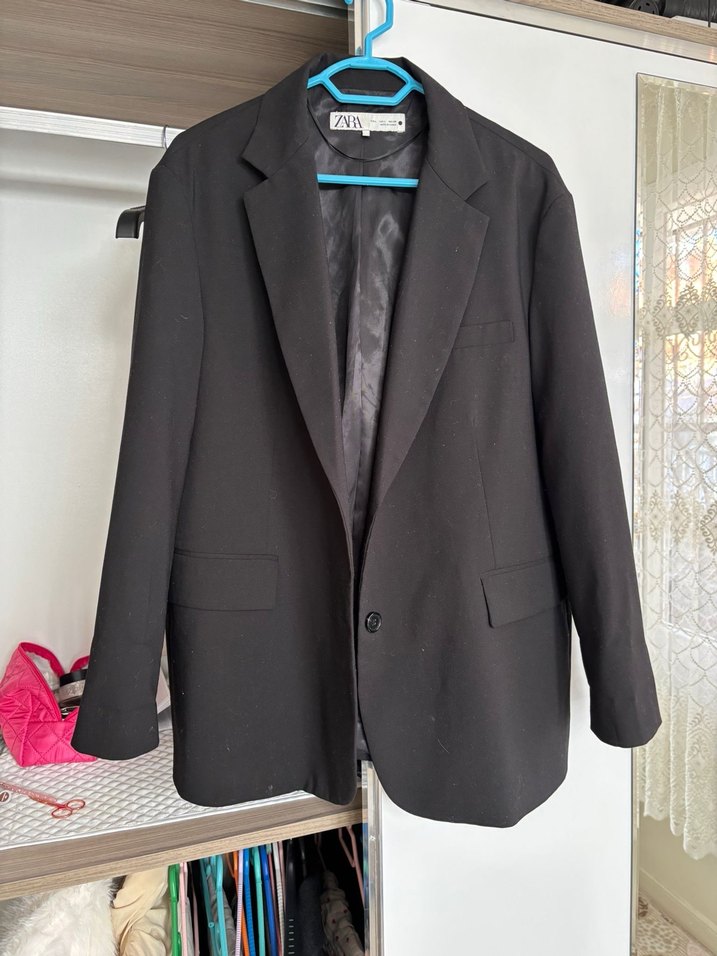 Zara siyah blazer ceket - Görsel 3