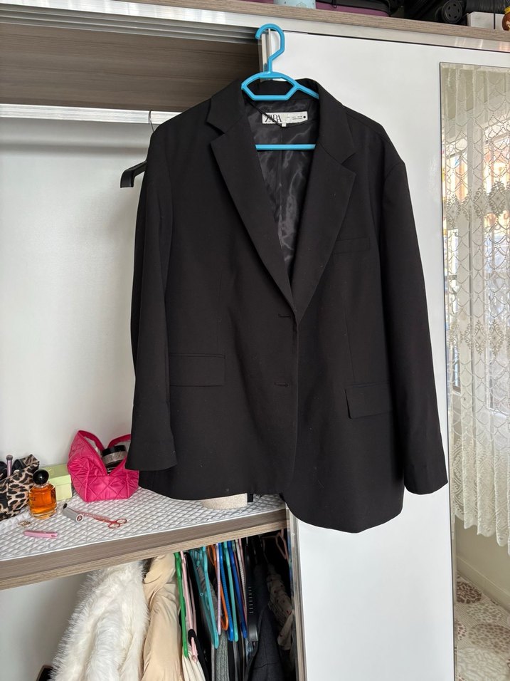 Zara siyah blazer ceket - Görsel 4