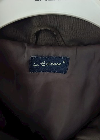 Düz Kahverengi Uzun Kadın Ceket - Görsel 2