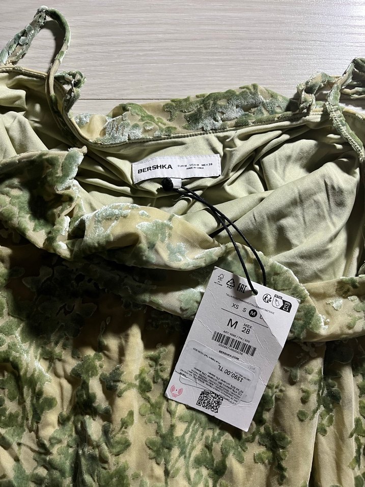 Bershka mini tül kadife elbise - Görsel 5