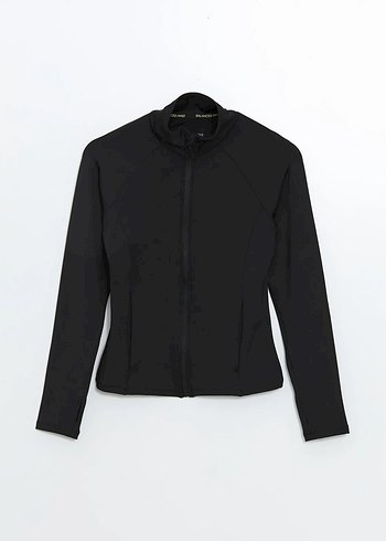 LC Waikiki dik yaka düz fermuarlı sweatshirt - Görsel 4