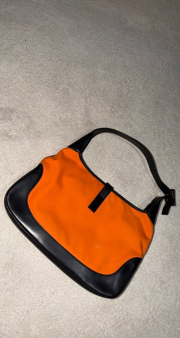 Gucci Turuncu Deri Kadın Omuz Çantası - Görsel 4