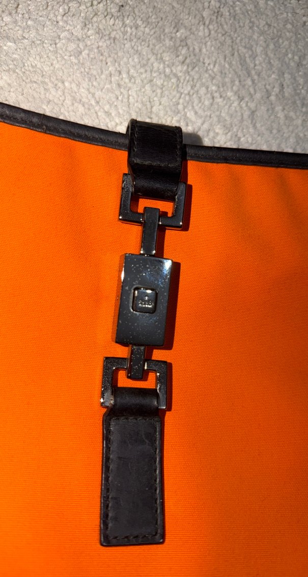 Gucci Turuncu Deri Kadın Omuz Çantası - Görsel 2