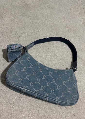 Champion Gri Denim Tokalı Kadın El Çantası - Görsel 2