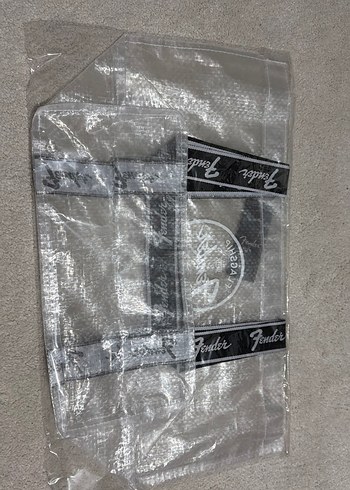 Gri Desenli Fender unisex çanta - Görsel 2