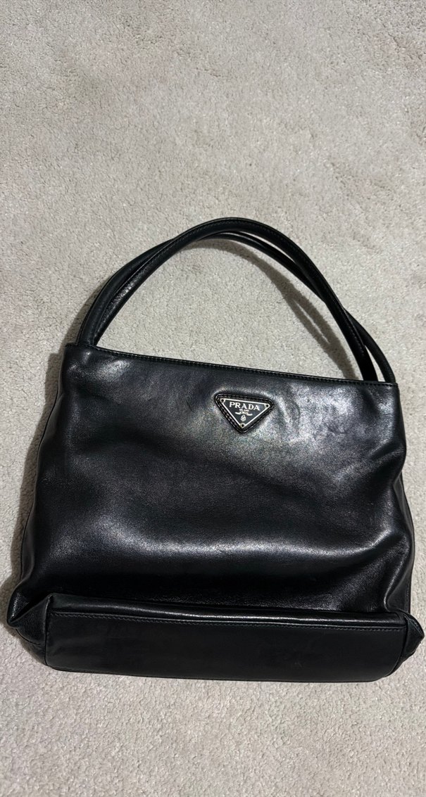 Prada Siyah Deri Kadın Çanta - Görsel 2