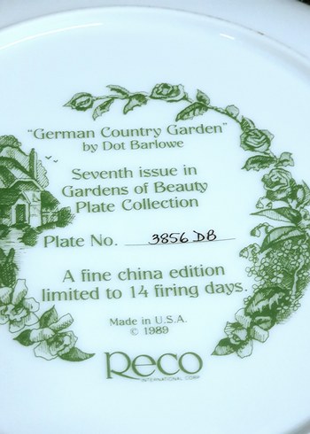 Çiçek Desenli Renkli Dekoratif Tabak Seti - Görsel 5