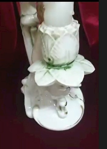 Cift kollu Melek Figürlü Şamdan - Görsel 4