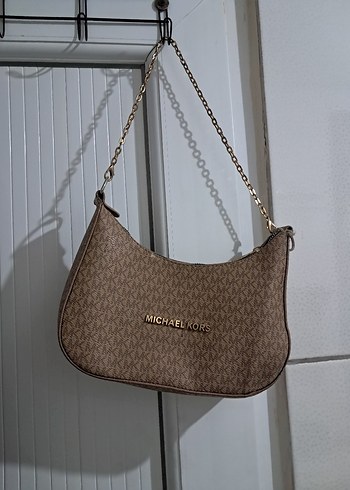 Zincir Detaylı Kahverengi Yılan Desenli Deri Çanta - Görsel 3