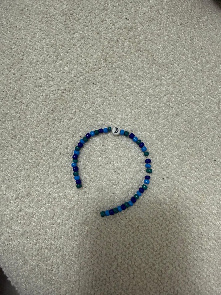 Lacivert Boncuklu Kadın Bileklik - Görsel 3