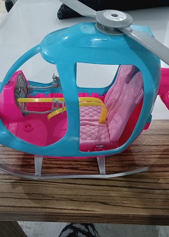 Barbie Renkli Pembe-Mavi Oyuncak Helikopter - Görsel 2