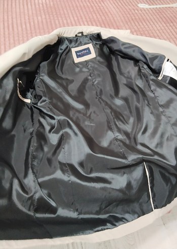 suvari Bej Düğmeli erkek Trençkot - Görsel 8