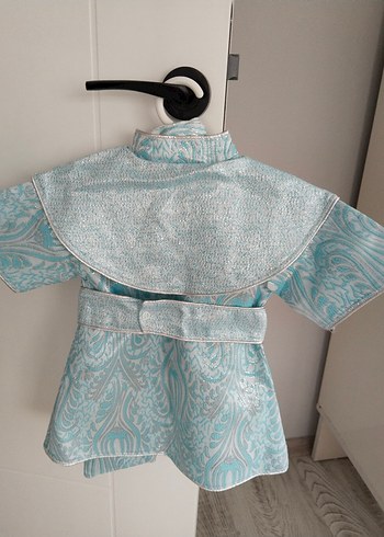 Turkuaz Nakışlı Bohem Çocuk Kostümü - Görsel 4