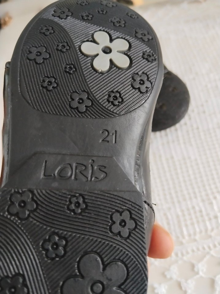 Kız Çocuk Siyah Kemerli Yılan Desenli Babet - Görsel 3