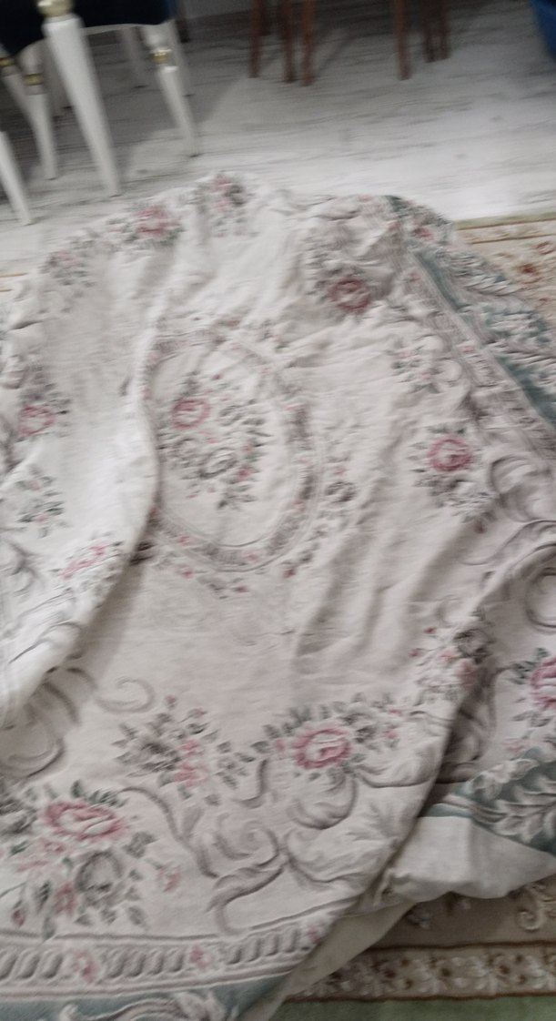 Pastel Renkli Klasik Desenli Halı ortusu - Görsel 4