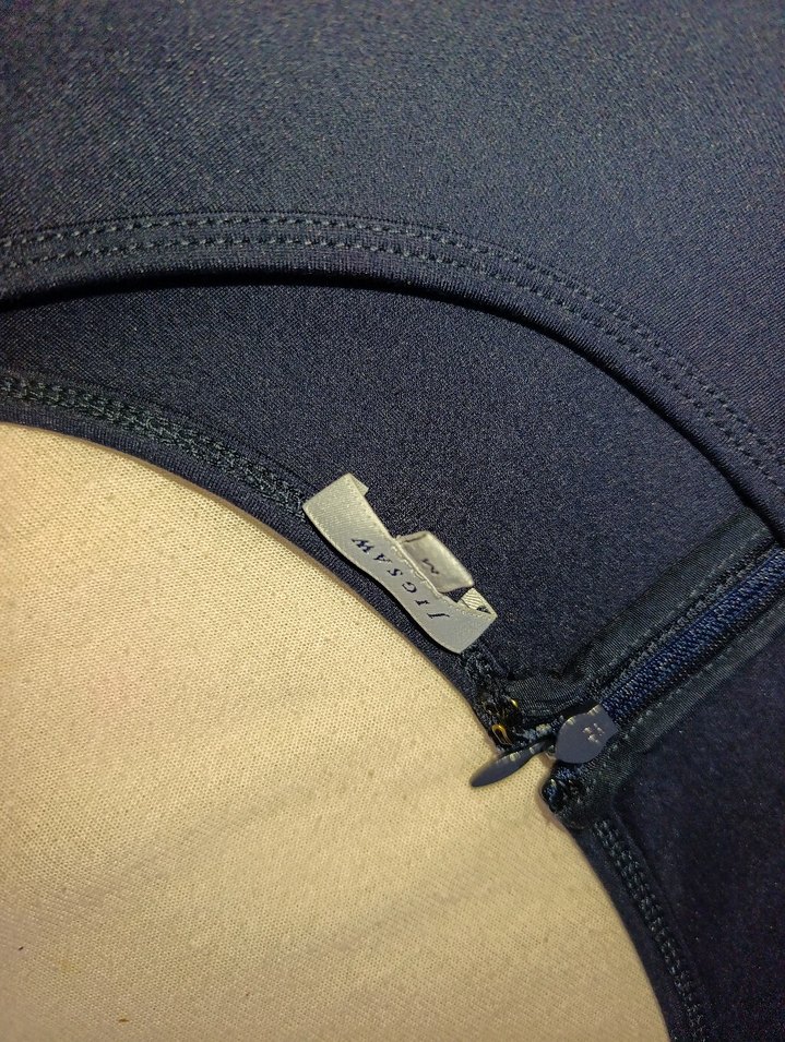 Kadın Kemerli Kısa Tulum - Mavi - Görsel 3