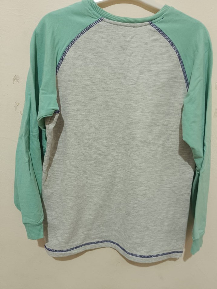 USPA Baskılı Gri Mint Sweatshirt - Görsel 2