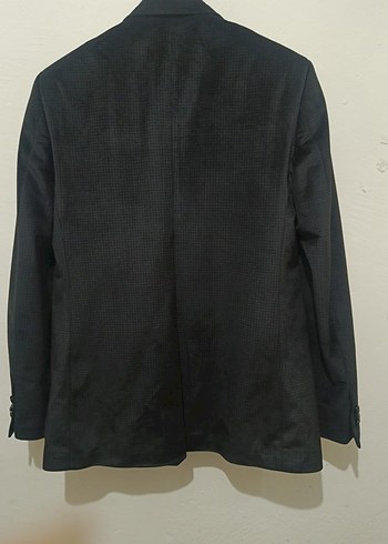 Düğmeli Siyah Erkek Ceket - Görsel 2