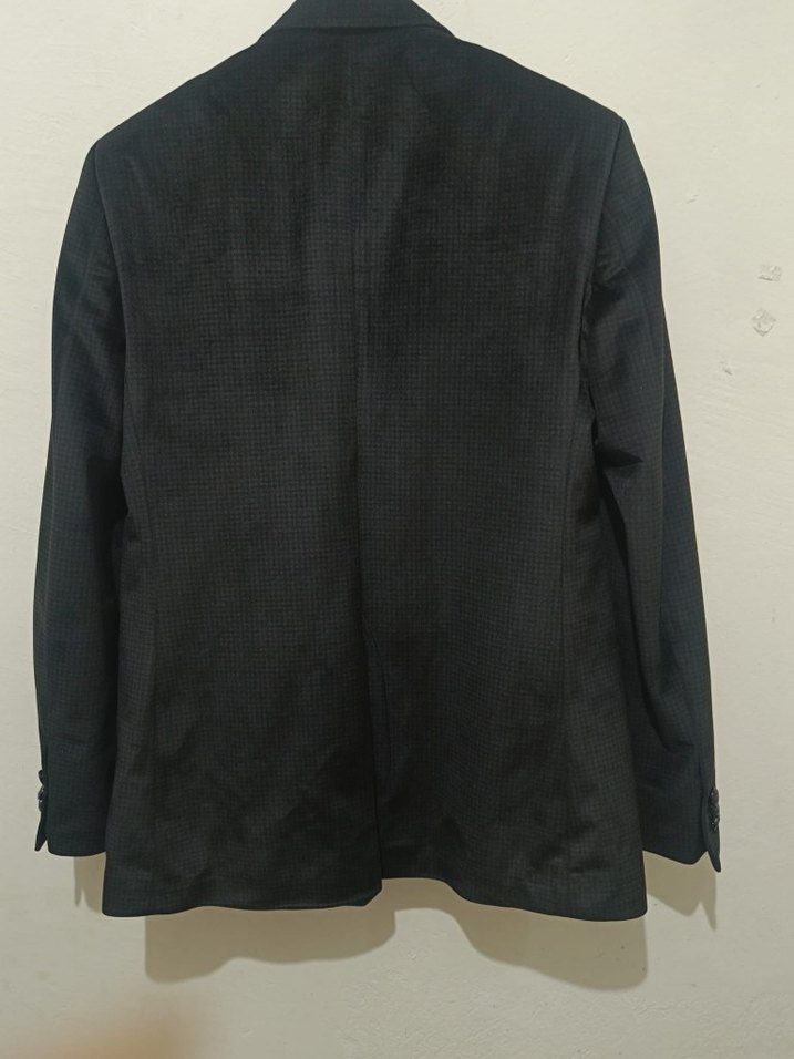 Düğmeli Siyah Erkek Ceket - Görsel 2