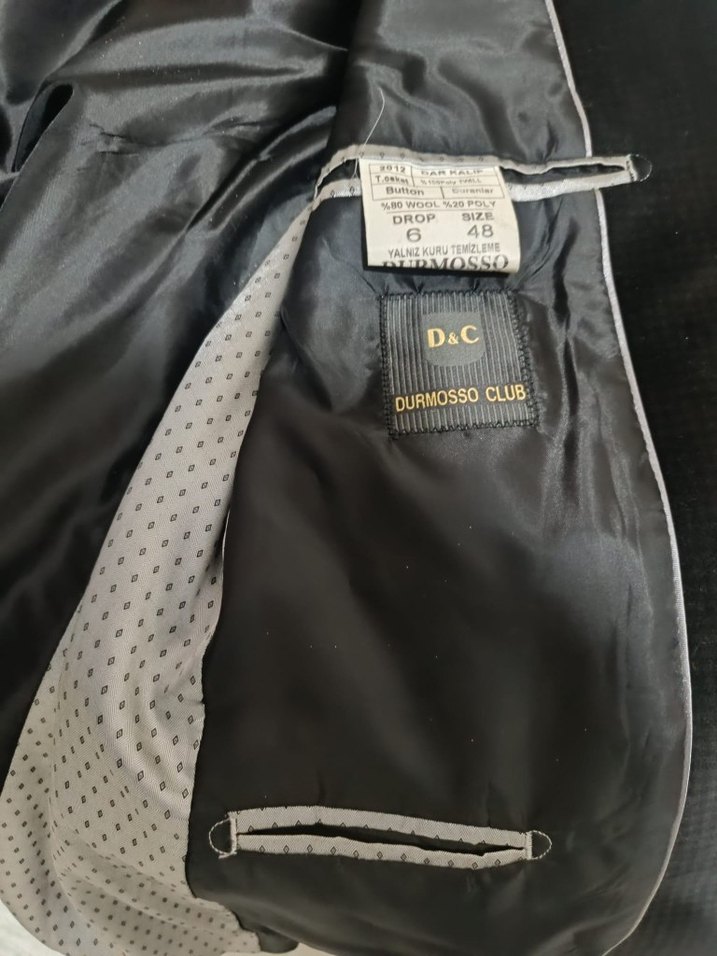 Düğmeli Siyah Erkek Ceket - Görsel 3