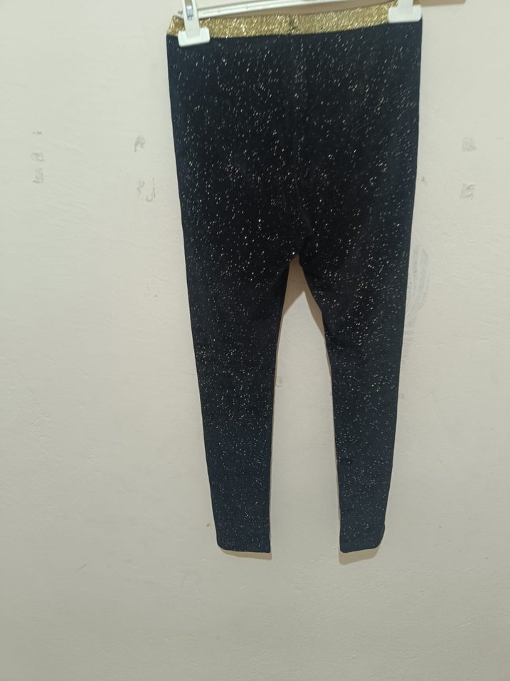 çocuk Siyah Simli Midi Tayt - Görsel 2