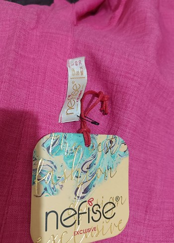 Nakışlı, Düğmeli, Uzun Kollu Pembe Kadın Gömlek - Görsel 4