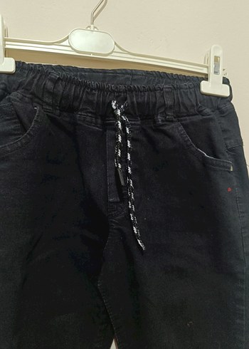 Erkek Çocuk Siyah Elastik Bel Denim Pantolon - Görsel 3