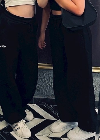 Siyah Rahat Kesim Kadın Eşofman Altı void - Görsel 4