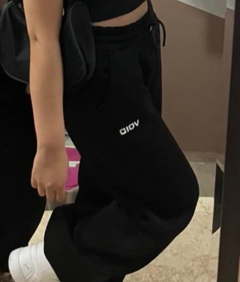 Siyah Rahat Kesim Kadın Eşofman Altı void - Görsel 3