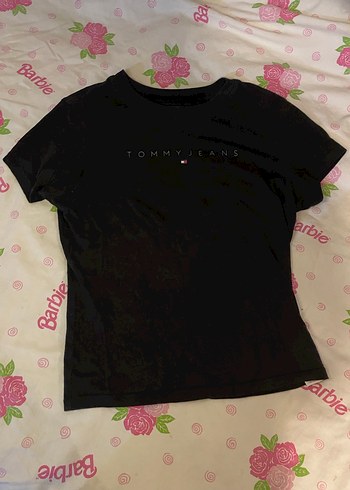 Tommy Jeans Kız Siyah Baskılı Tişört - Görsel 2