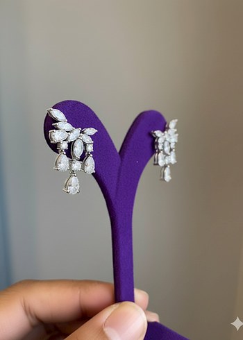 14K Altın Damla Markiz Küpe - Görsel 2