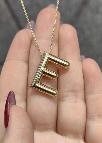 14K Altın Harf Kolyeler - Görsel 2