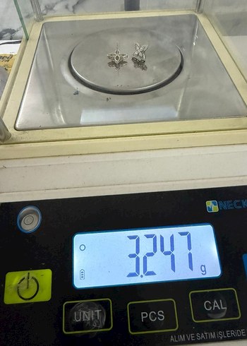 14K Altın 4 Yaprak Markiz Küpe - Görsel 6