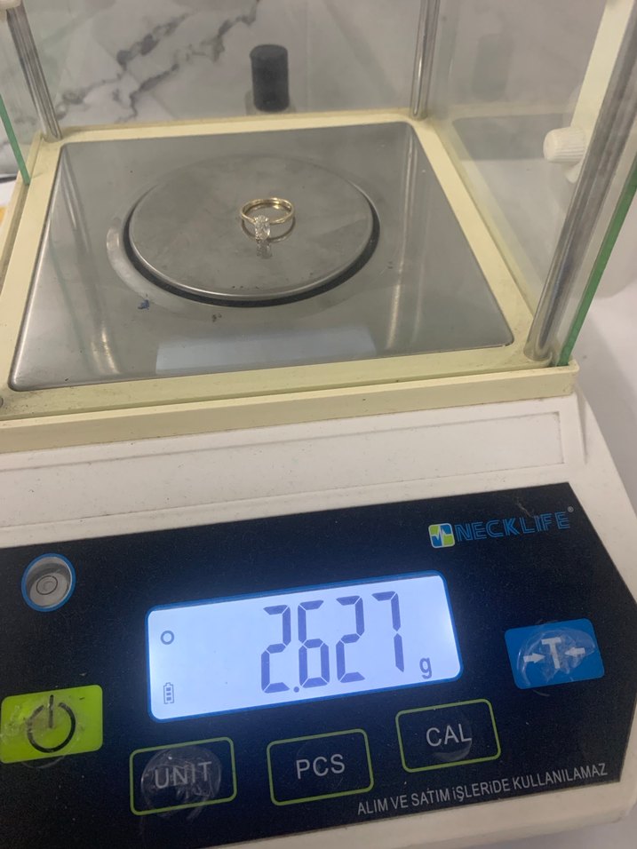 14K Altın 4 Yaprak Markiz Kesim Kolye - Görsel 3