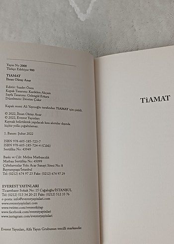 Tiamat - İhsan Oktay Anar Romanı - Görsel 2