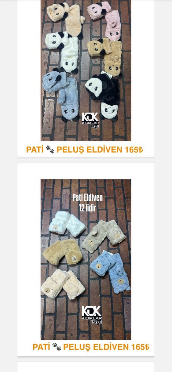 Peluş Patili Eldiven - Görsel 2