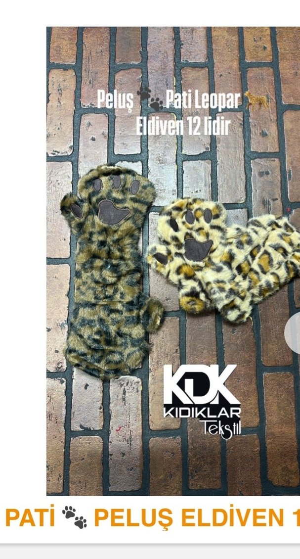 Peluş Patili Eldiven - Görsel 4