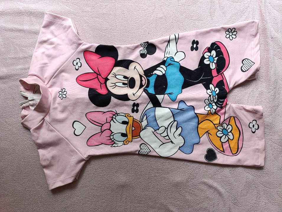 Mickey Mouse Yarım kollu fermuarlı mayo - Görsel 2