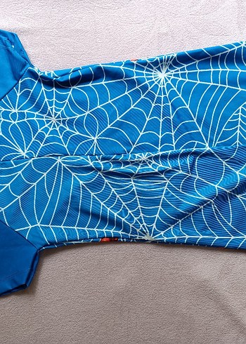 Spider-Man yarım kollu fermuarlı mayo - Görsel 3