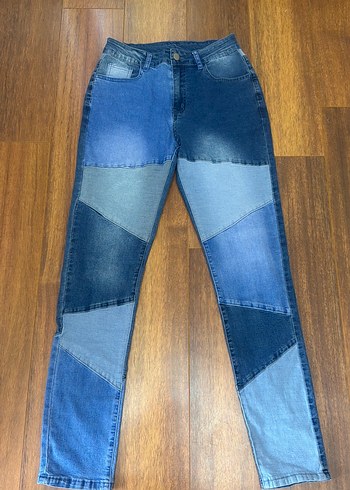 Diğer Patchwork Denim Jean Sehir Stiline Modern Dokunus