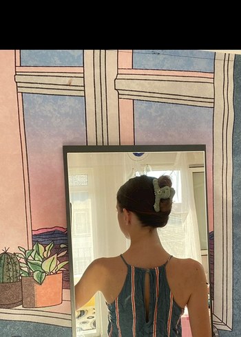 Renkli Denim Tulum - Görsel 3