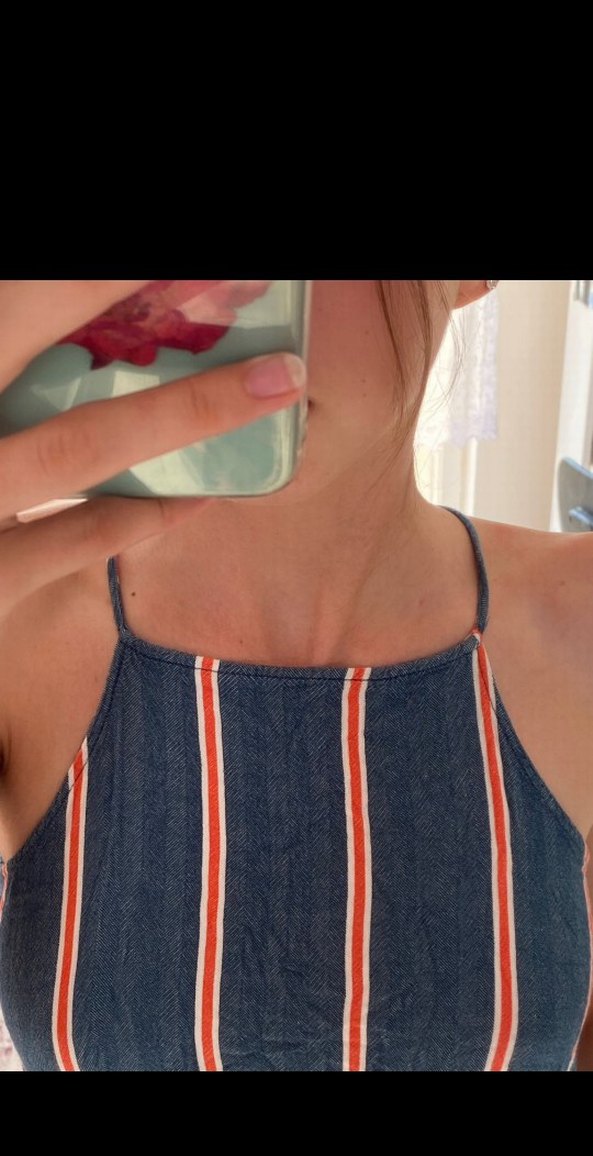 Renkli Denim Tulum - Görsel 2