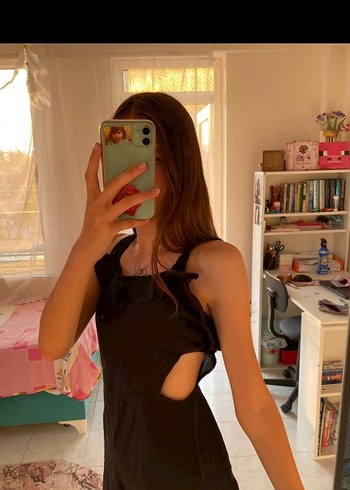 Siyah Keten Askılı Kadın Tulum - Görsel 2