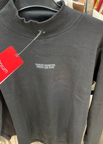 Opium Siyah Uzun Kollu erkek triko - Görsel 2